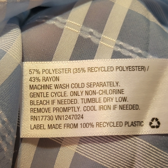 Future Collective Gingham Check 3/4 sleeve Wrap top Blue Size XS - Picture 11 of 12